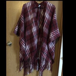Empyre Plaid Poncho